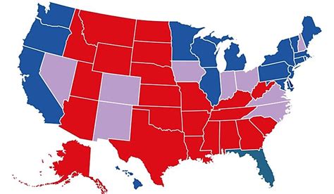 what states are dem and rep - List of Red States (Republican States) .
